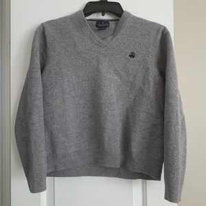 Brooks Brothers Grey logo Sweater im Perfect Condition